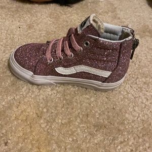 Toddlers USA 6 vans pink glitter